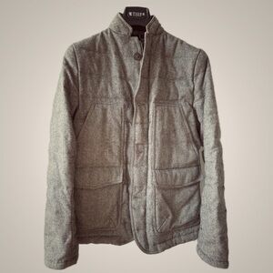 J.Lindeberg Men's Quilted Wool Down Filled Coat